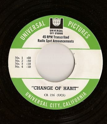 Accords et paroles Change Of Habit Elvis Presley