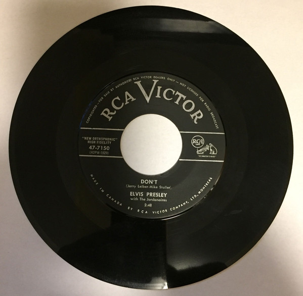Accords et paroles Don't Elvis Presley
