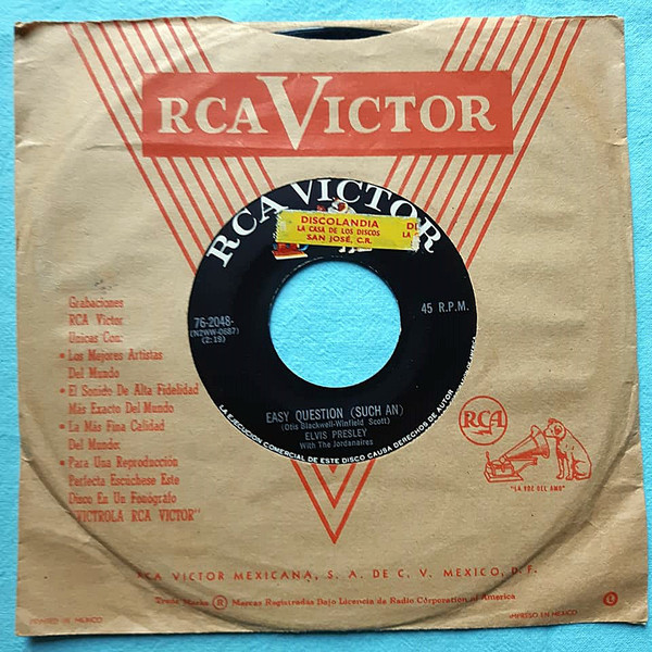Accords et paroles Easy Question Elvis Presley