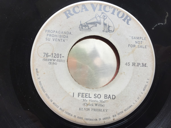 Accords et paroles I Feel So Bad Elvis Presley