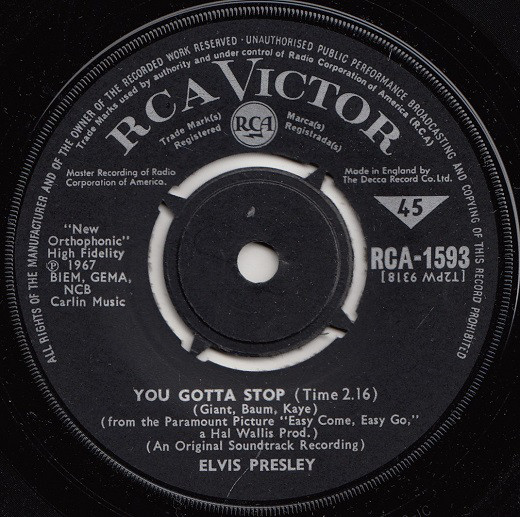 Accords et paroles The Love Machine Elvis Presley