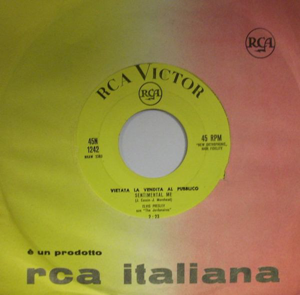 Accords et paroles Sentimental Me Elvis Presley