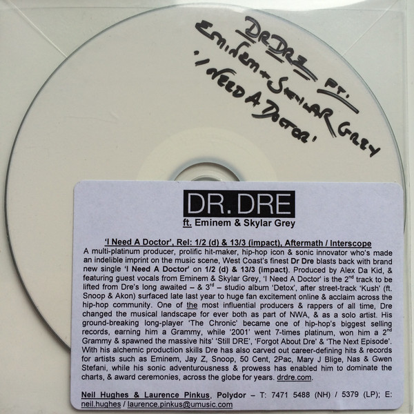 Accords et paroles I Need A Doctor Eminem