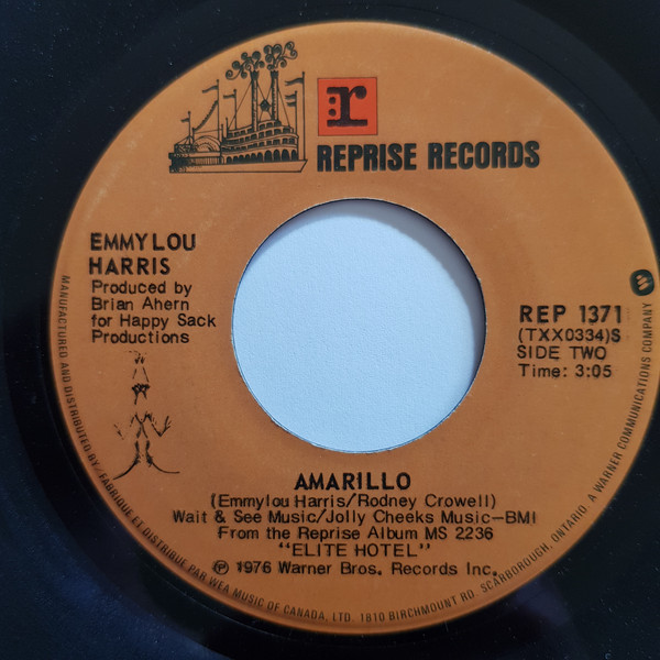 Accords et paroles Amarillo Emmylou Harris
