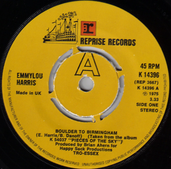 Accords et paroles Boulder To Birmingham Emmylou Harris