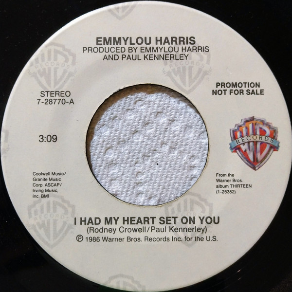 Accords et paroles I Had My Heart Set On You Emmylou Harris