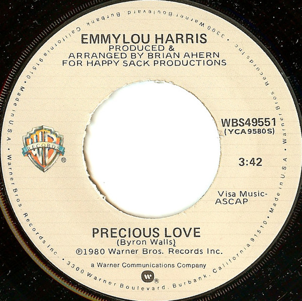 Accords et paroles Precious Love Emmylou Harris