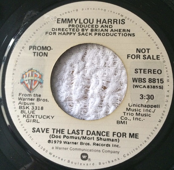 Accords et paroles Save The Last Dance For Me Emmylou Harris