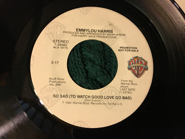 Accords et paroles So Sad Emmylou Harris