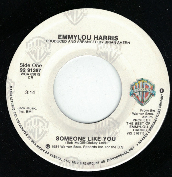 Accords et paroles Someone Like You Emmylou Harris