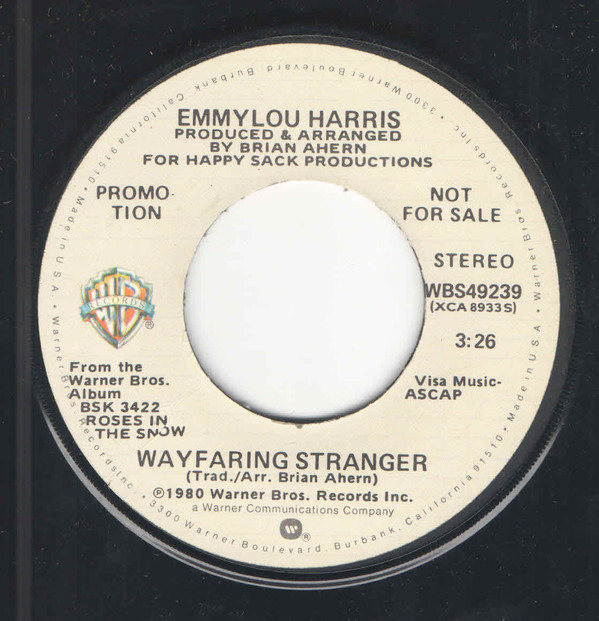 Accords et paroles Wayfaring Stranger Emmylou Harris