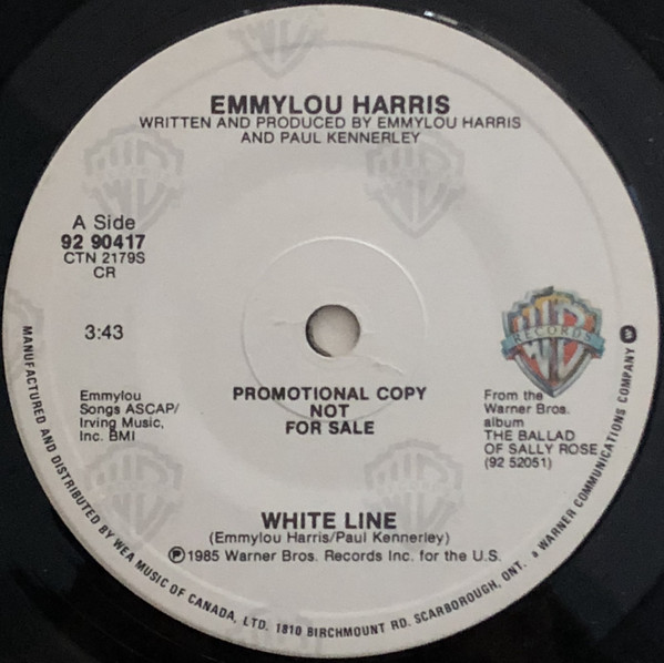 Accords et paroles White Line Emmylou Harris