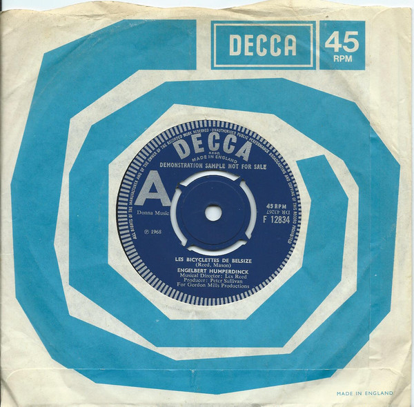 Accords et paroles Les Bicyclettes De Belsize Engelbert Humperdinck