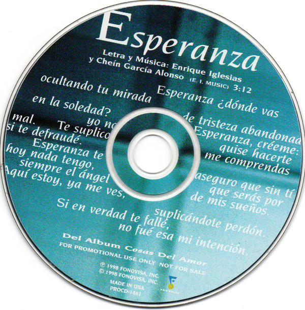 Accords et paroles Esperanza Enrique Iglesias