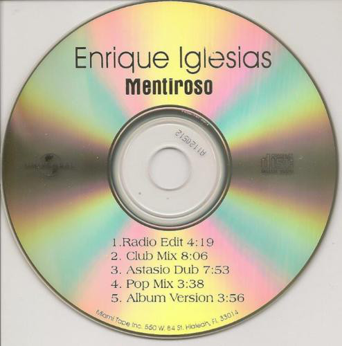 Accords et paroles Mentiroso Enrique Iglesias