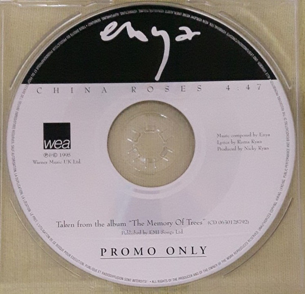 Accords et paroles China roses Enya