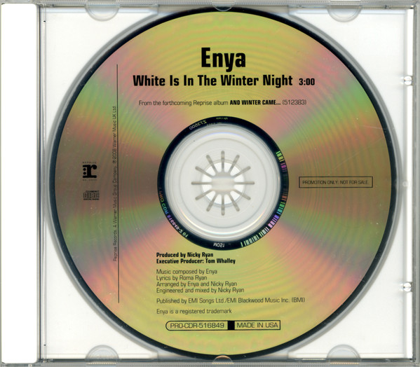 Accords et paroles White Is In The Winter Night Enya