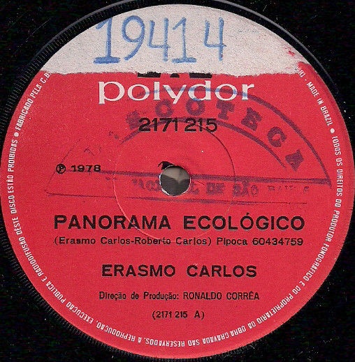 Accords et paroles Panorama Ecológico Erasmo Carlos