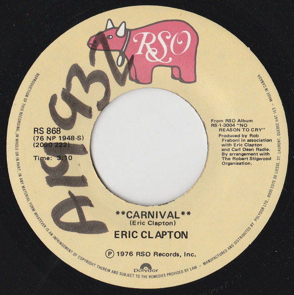 Accords et paroles Carnival Eric Clapton