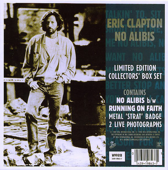 Accords et paroles No Alibis Eric Clapton