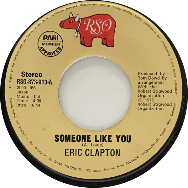 Accords et paroles Someone Like You Eric Clapton
