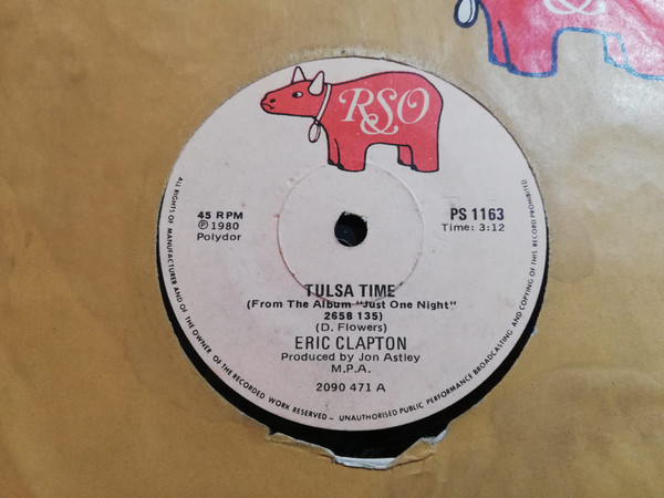 Accords et paroles Tulsa Time Eric Clapton