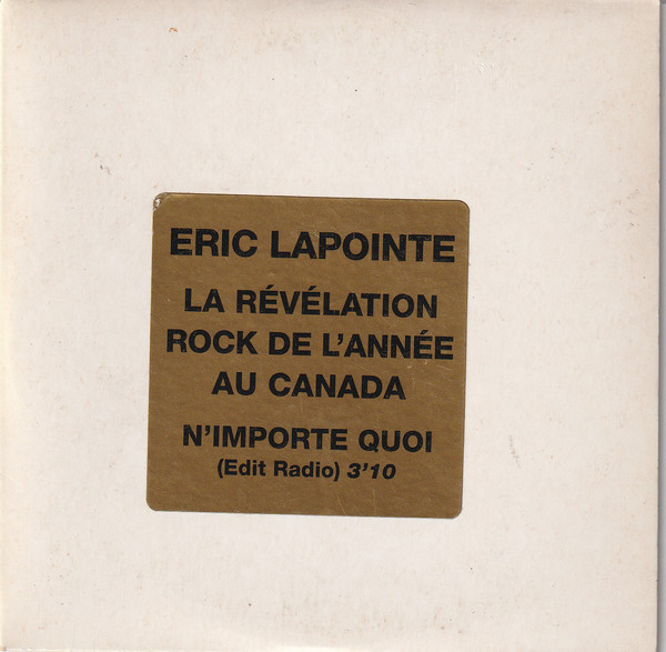 Accords et paroles N'importe quoi Eric Lapointe