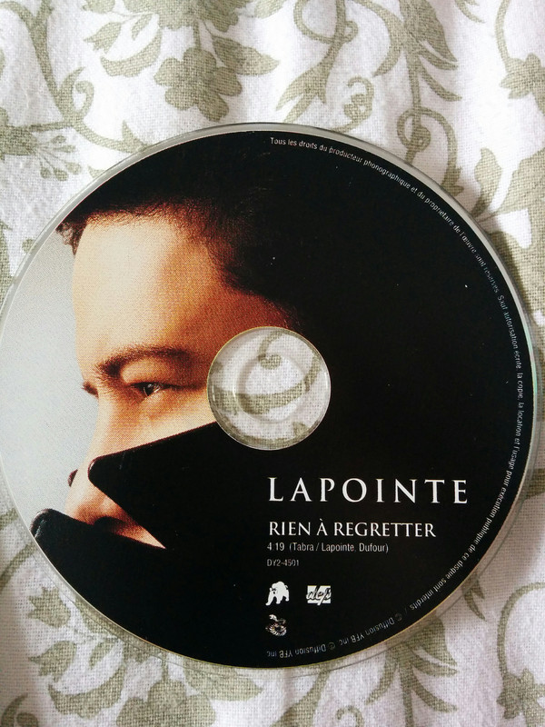 Accords et paroles Rien à regretter Eric Lapointe
