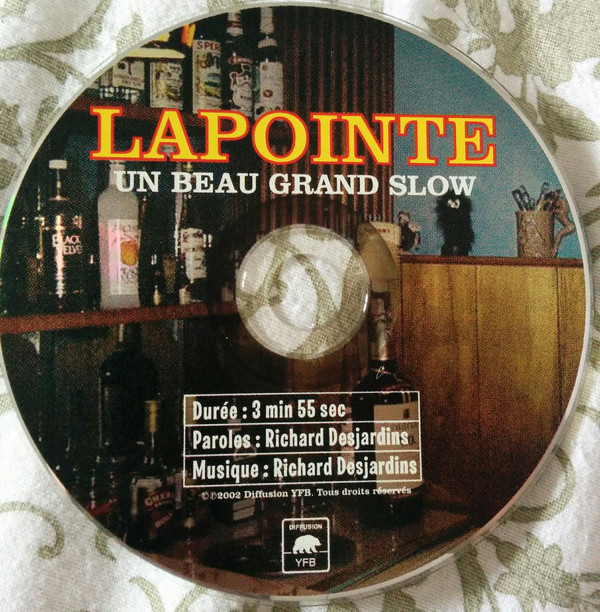 Accords et paroles Un beau grand slow Eric Lapointe