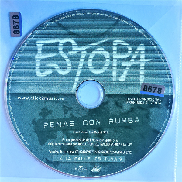 Accords et paroles Penas Con Rumba Estopa