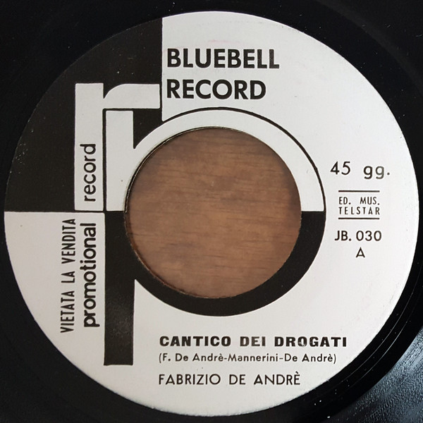 Accords et paroles Cantico dei drogati Fabrizio De André