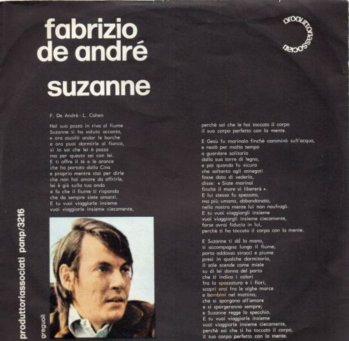 Accords et paroles Giovanna D'Arco Fabrizio De André