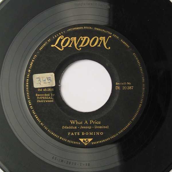 Accords et paroles Aint That Just Like A Woman Fats Domino