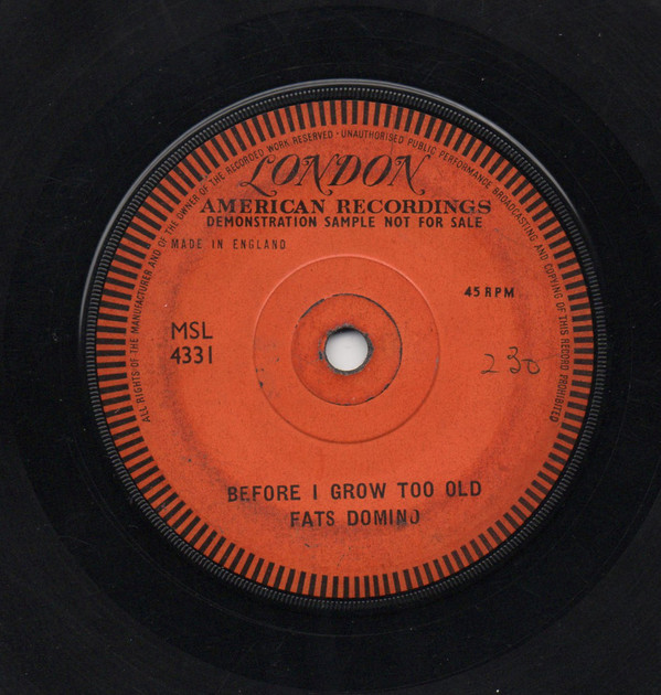 Accords et paroles Before I Grow Too Old Fats Domino