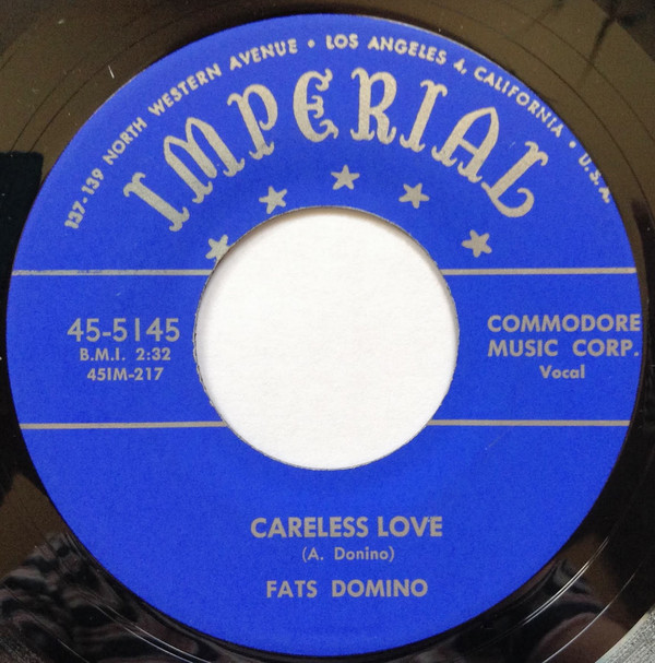 Accords et paroles Careless Love Fats Domino