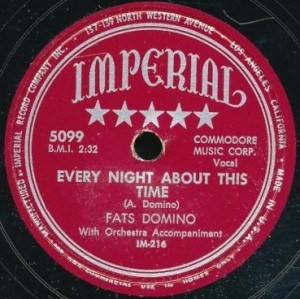 Accords et paroles Every Night About This Time Fats Domino