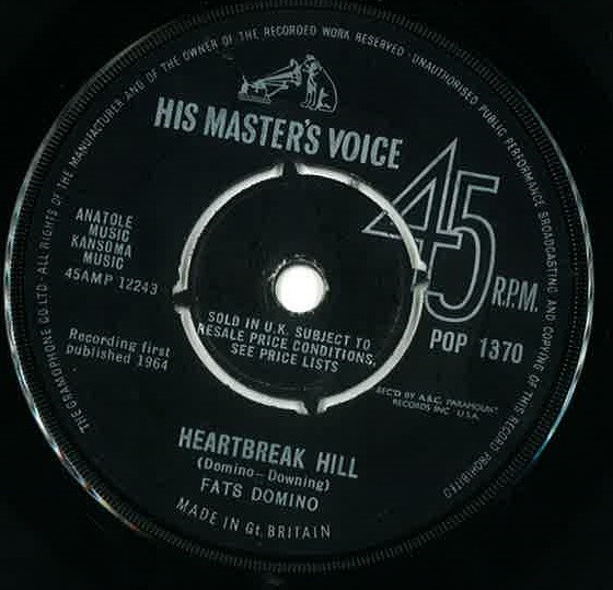 Accords et paroles Heartbreak Hill Fats Domino