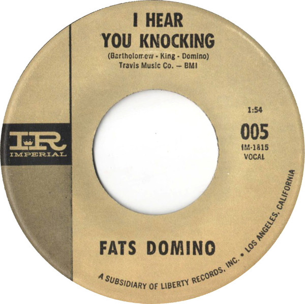 Accords et paroles I Hear You Knocking Fats Domino