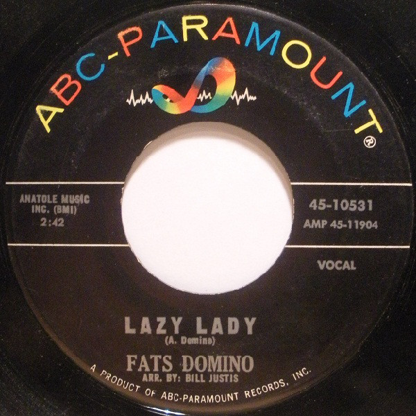 Accords et paroles Lazy Lady Fats Domino