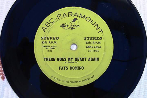 Accords et paroles There Goes My Heart Again Fats Domino
