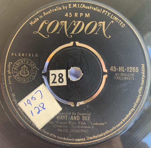 Accords et paroles Wait And See Fats Domino