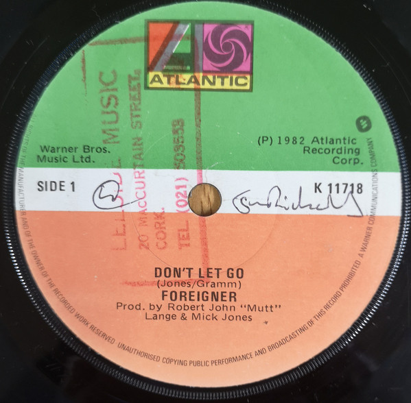 Accords et paroles Dont Let Go Foreigner