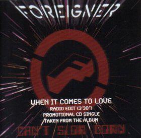 Accords et paroles When It Comes To Love Foreigner