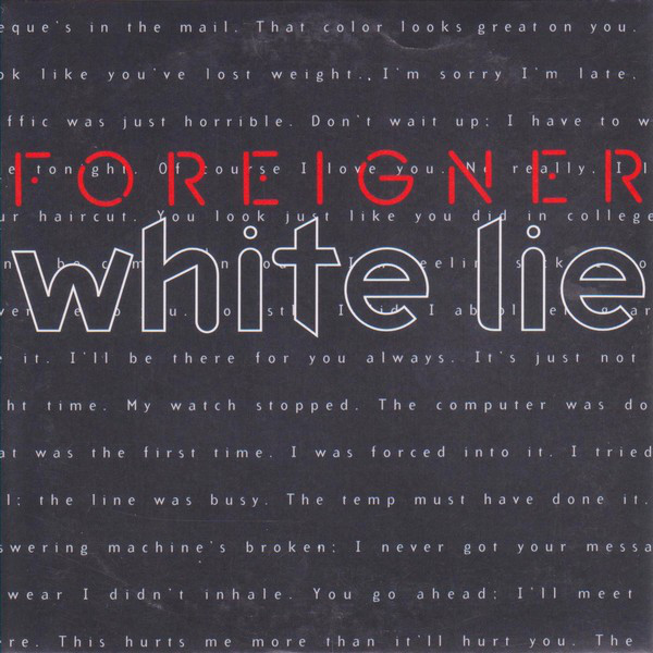 Accords et paroles White Lie Foreigner