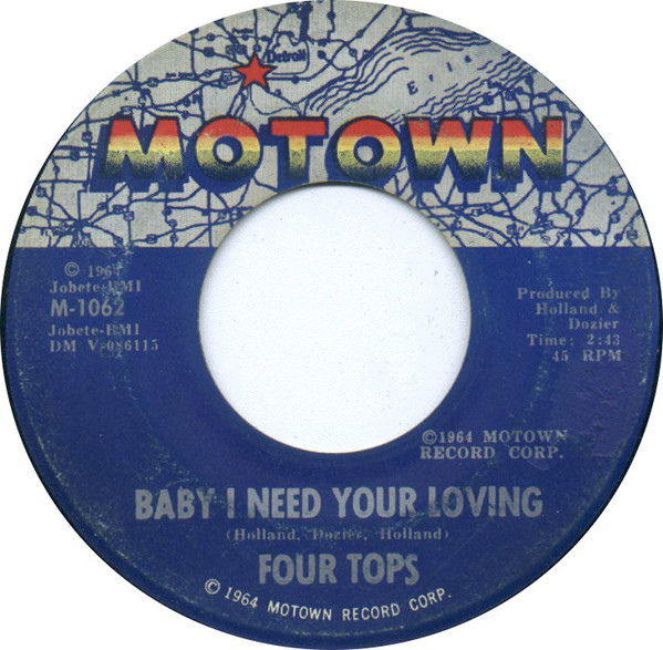 Accords et paroles Baby I Need Your Loving Four Tops