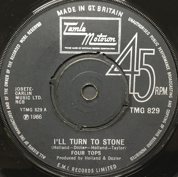 Accords et paroles Ill Turn To Stone Four Tops