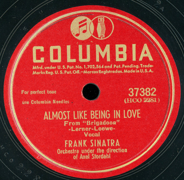 Accords et paroles Almost Like Being In Love Frank Sinatra