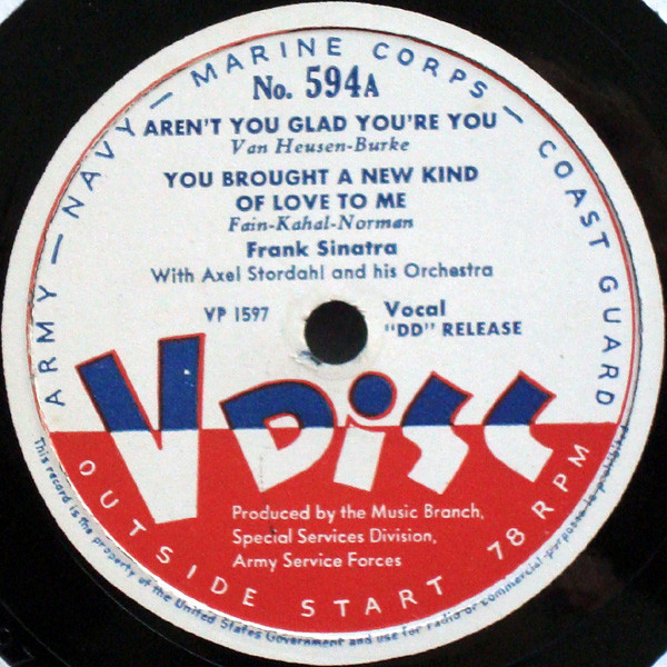 Accords et paroles Aren't You Glad You're You Frank Sinatra