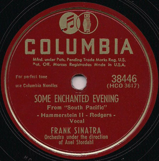 Accords et paroles Bali Ha'i Frank Sinatra