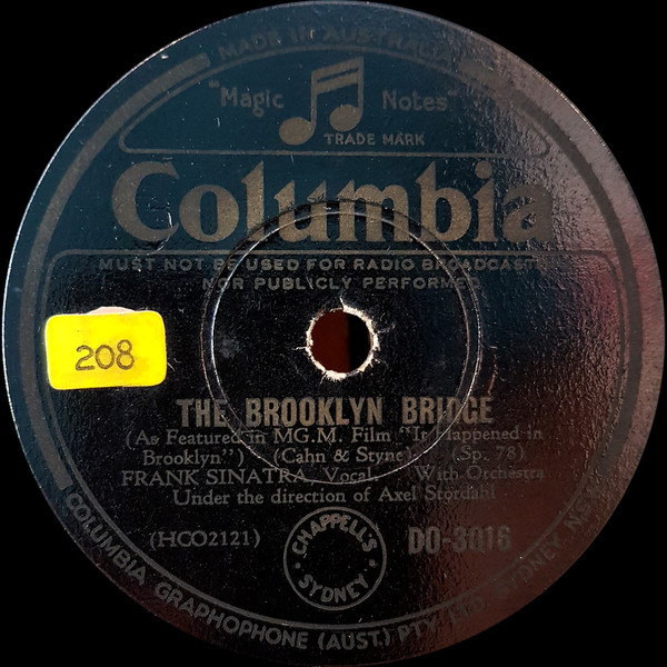 Accords et paroles The Brooklyn Bridge Frank Sinatra